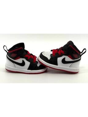 Air Jordan 1 Mid TD 'Gym Red Black Toe'